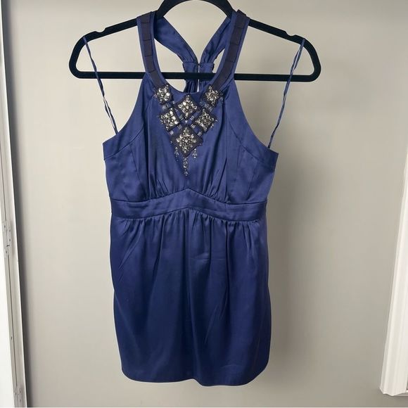 Silk Bejewelled Halter Top - Picture 1 of 7
